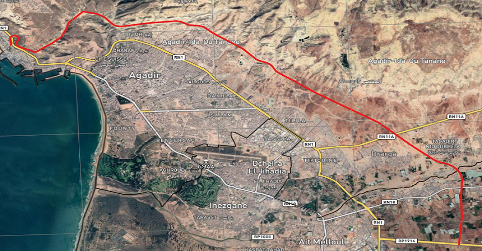 أصوات تنادي بتسريع الطريق المداري للمناطق السياحية بأكادير