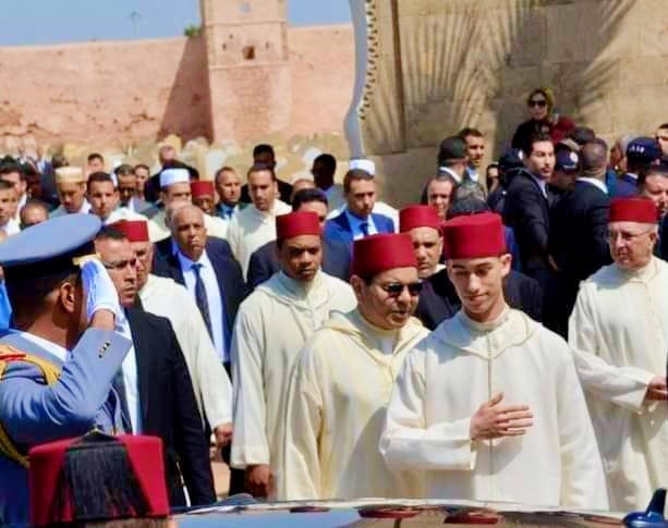 ولي العهد الأمير مولاي الحسن على رأس مشيعي الراحل عبد الواحد الراضي