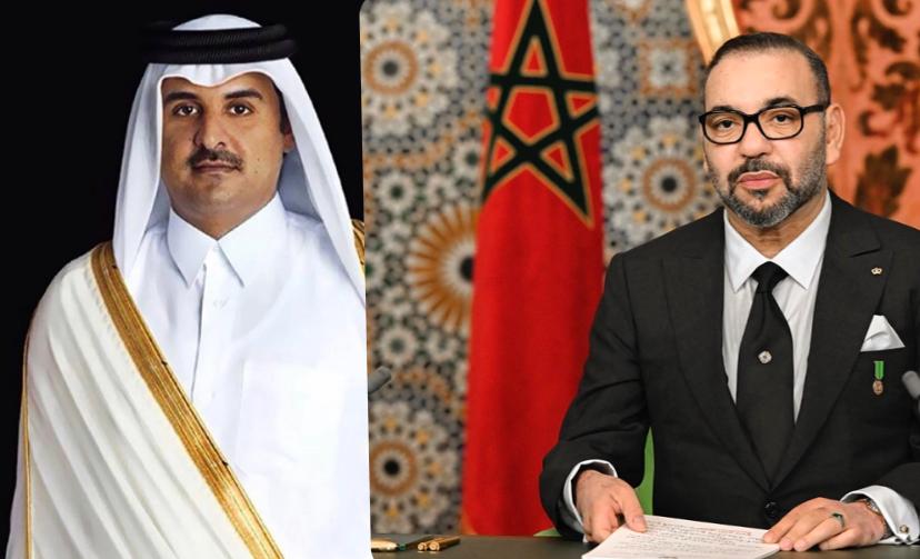 الملك يهنئ أمير قطر لمناسبة العيد الوطني لبلاده