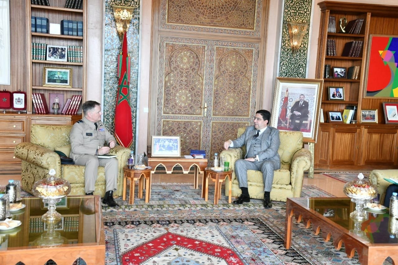 بوريطة يستقبل كبير مستشاري رئيس أركان الدفاع البريطاني
