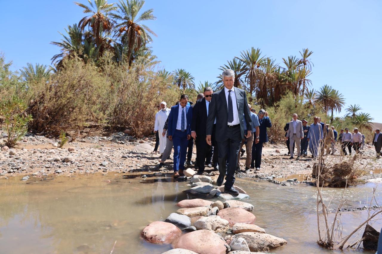 وزير الفلاحة يعاين آثار التساقطات على الفلاحة بالمناطق المتضررة