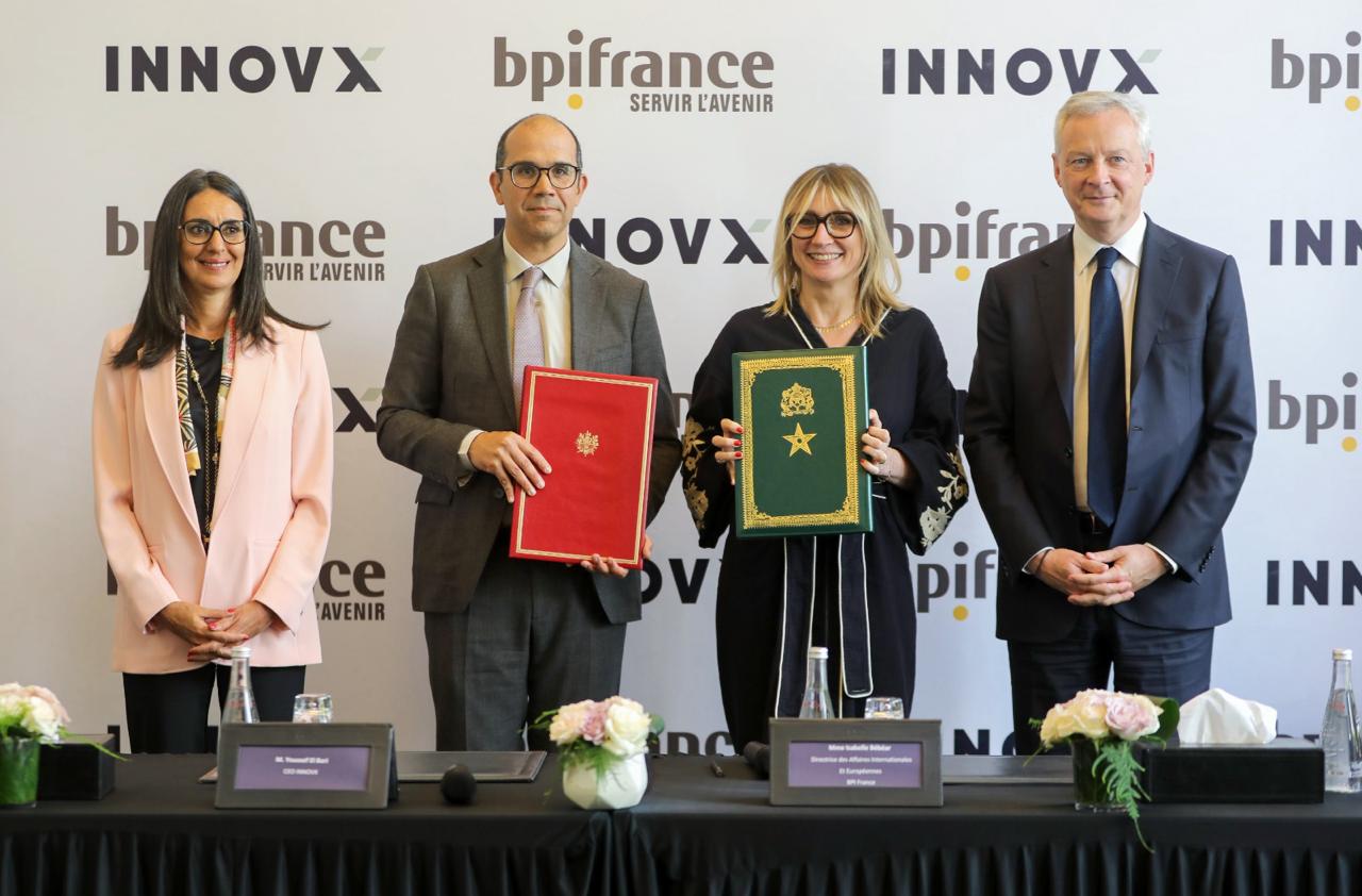 توقيع عقد شراكة استراتيجية بين  البنك العام للاستثمار "Bpifrance" و شركة "INNOVX"